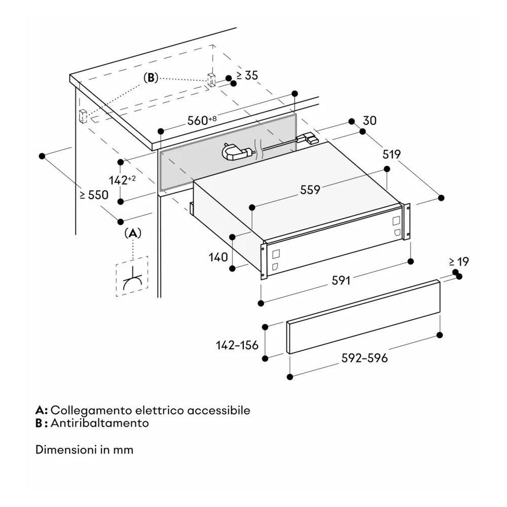 Gaggenau GW051190 Chauffe-plats à panneaux de 60 cm Duegstore.com