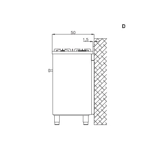 "Forno a gas Lofra M95G/C"