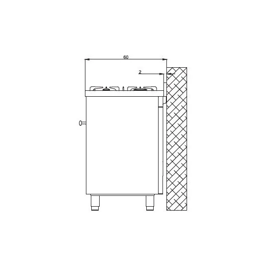 Lofra PNMD126GV+E/2CI Cuisinière 120cm Noir Mat – Four Gaz + Électrique