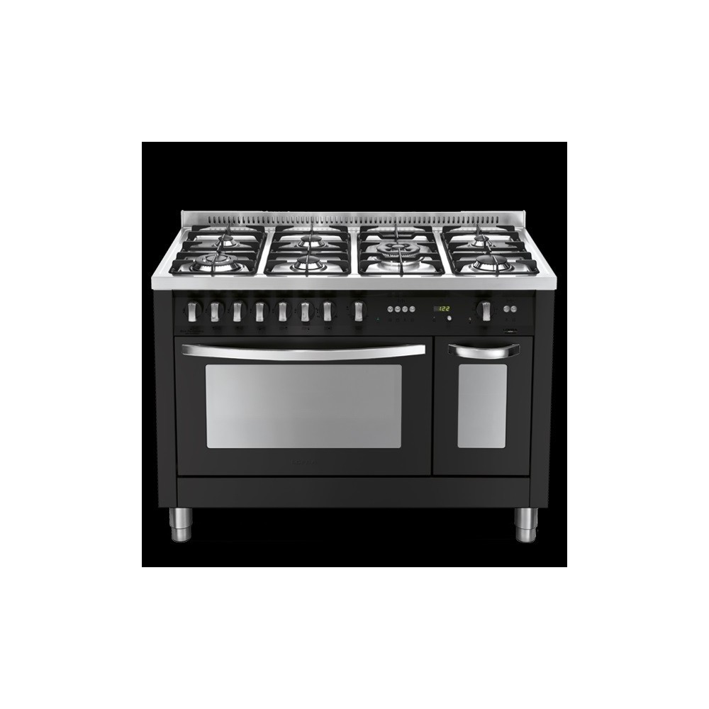 "Cucina a gas Lofra PNMD126GV+E/2CI 120cm Nero Matt"