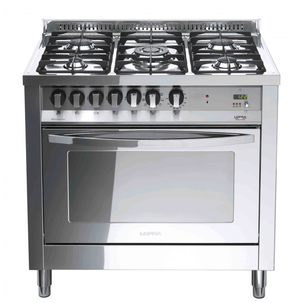 "Cucina a gas Lofra PLG96MFT/C 90cm acciaio lucido"