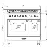 "Lofra RLVD96MFTE/CI con doppio forno"