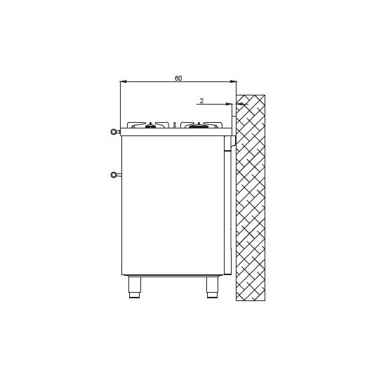 "Piano cottura a gas Lofra RRG96MFT/CI"