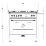 "Lofra RRG96MFT/CI con forno elettrico"