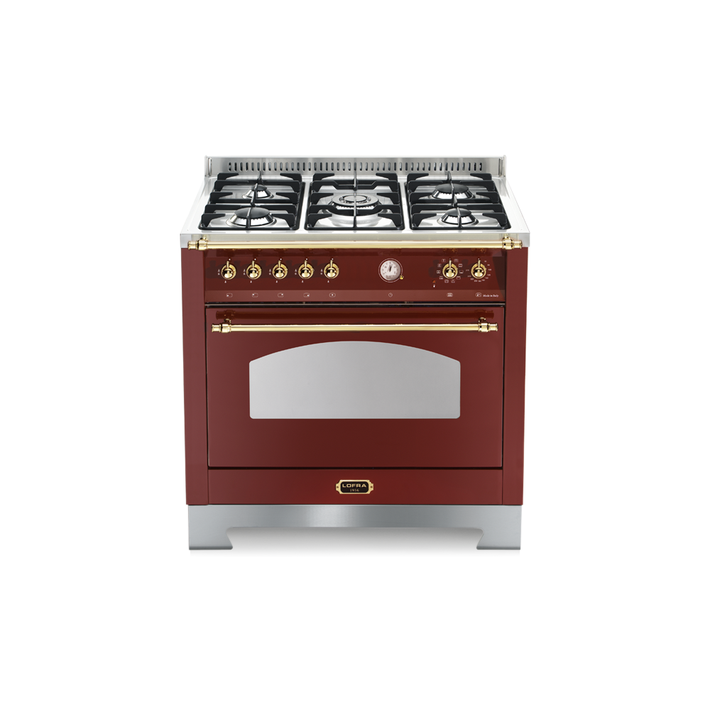 "Cucina a gas Lofra RRG96MFT/CI 90cm rosso burgundy"