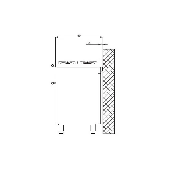"Piano cottura a gas Lofra RBID96MFTE/CI"