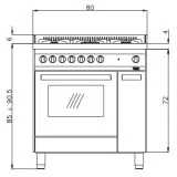 "Forno a gas ventilato Lofra MT86GV/C"