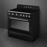 Smeg TR90IMBL – Варочная панель на индукции 90x60 см, дизайн Victoria, глянцевый черный