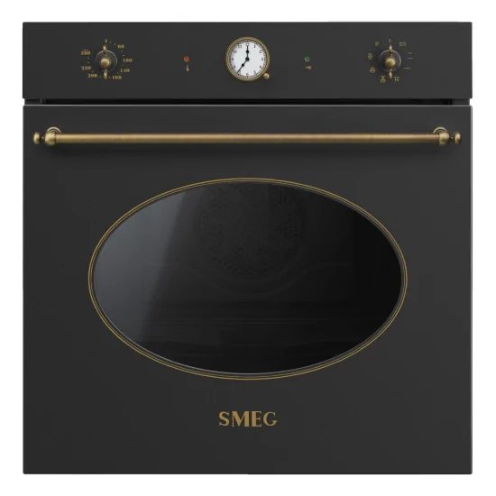 "Forno pirolitico Smeg SFP68C1TAO antracite stile coloniale"
