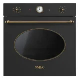 "Forno pirolitico Smeg SFP68C1TAO antracite stile coloniale"