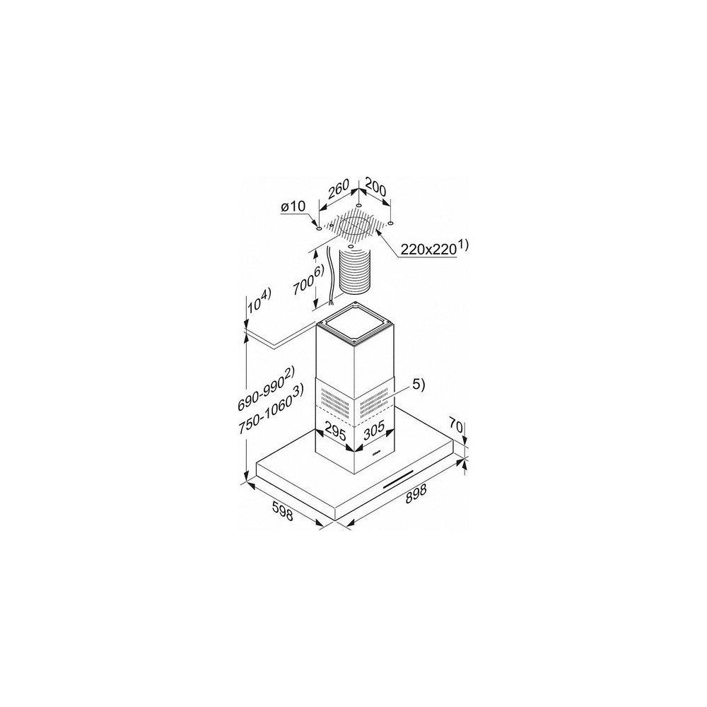 Miele PUR 98 D: Cappa a Isola 90cm Acciaio Inox Classe A