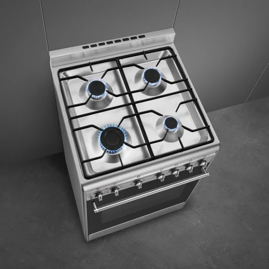 "Piano cottura a gas Smeg CX60GMX"