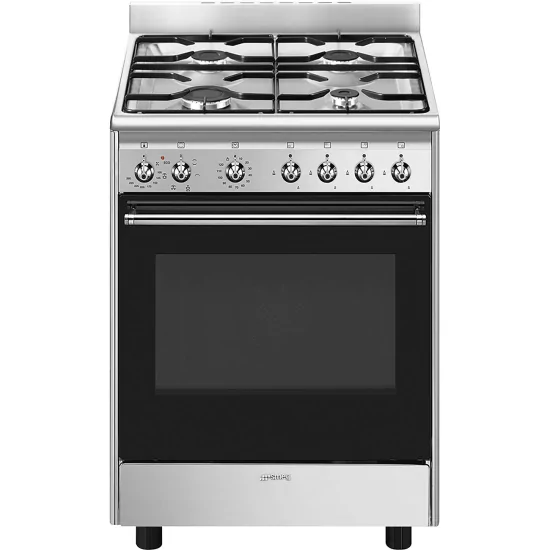 "Cucina a gas Smeg CX60GMX in acciaio inox"