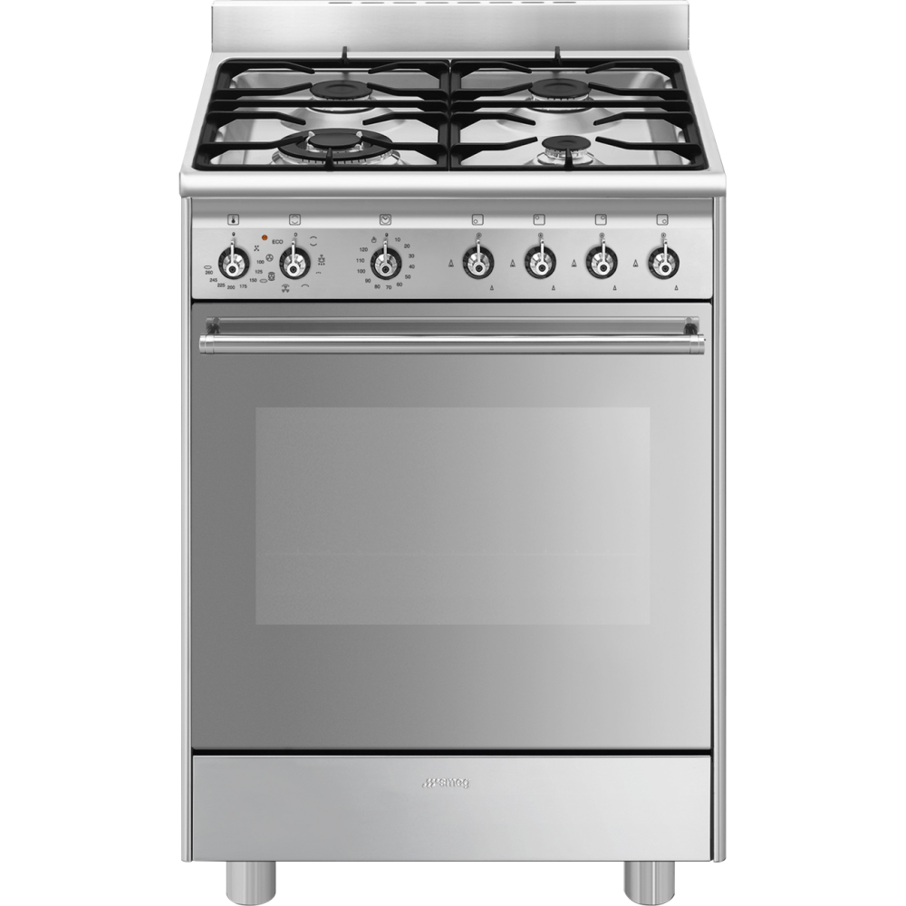 "Cucina a gas Smeg SX61GM in acciaio inox"