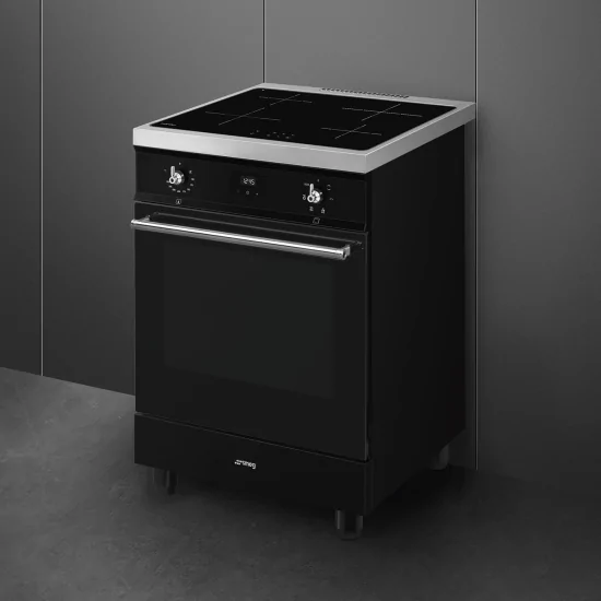 "Cucina a induzione Smeg C6IMBLT2 nera"