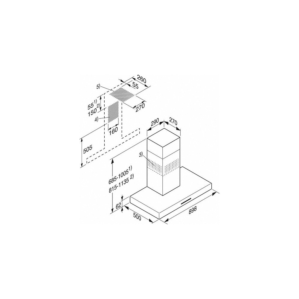 Miele PUR 98 W：壁纸90cm不锈钢级