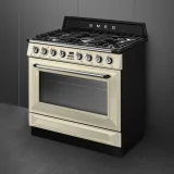 "Cucina a gas Smeg TR90GMP panna"
