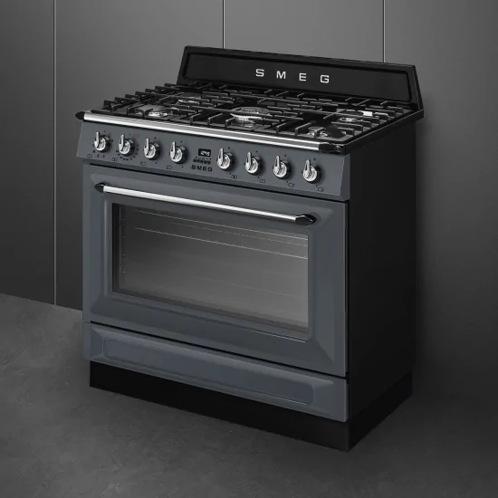 "Cucina a gas Smeg TR90GMGR grigia"