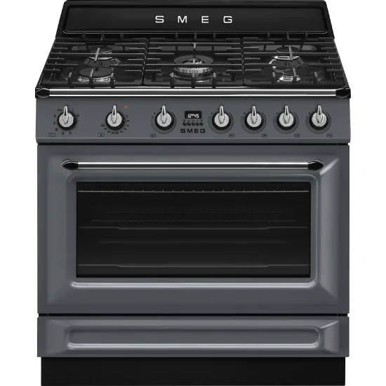"Cucina a gas Smeg TR90GMGR grigia"