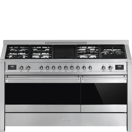 "Cucina a gas Smeg A5-81 150cm in acciaio inox"