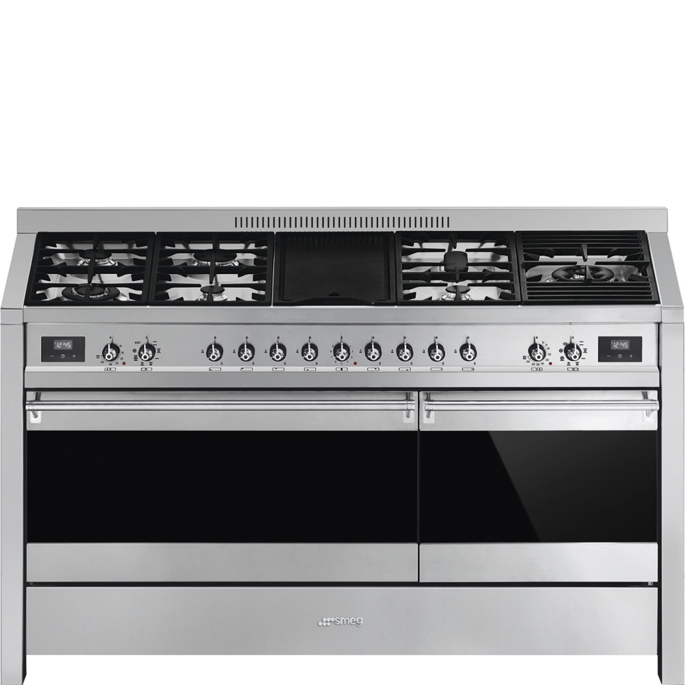 "Cucina a gas Smeg A5-81 150cm in acciaio inox"