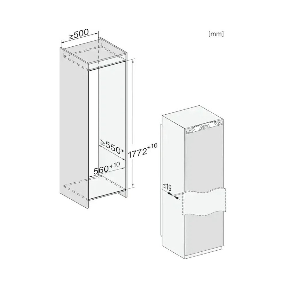 Miele K 7748 D Kühlschrank Monoport Incasso Duegstore.com