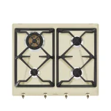 "Piano cottura a gas Smeg SRV864POGH panna"