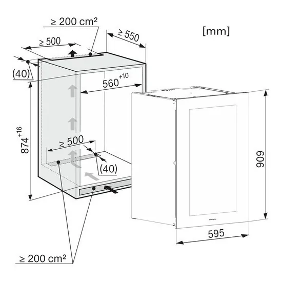Miele KWT 6422 IG-1 | Enoteca eingebaut 88cm Push2open