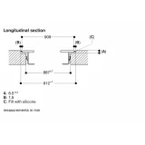 "Installazione a filo top piano cottura Gaggenau VI492105"