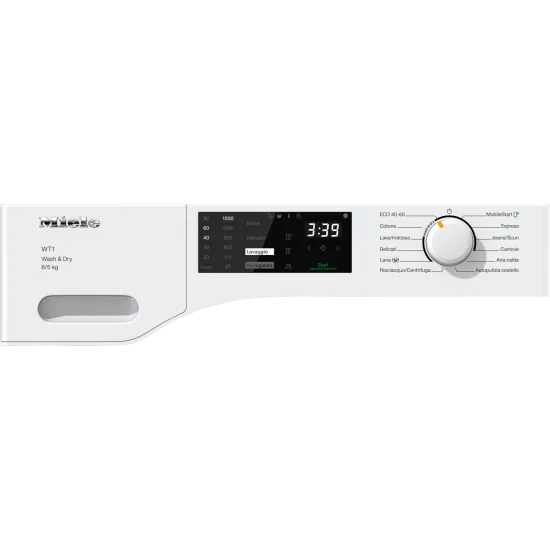 "Design elegante lavasciuga Miele WTD160WCS"