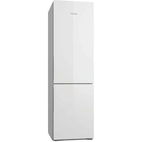 "Frigorifero combinato Miele KFN4898AD in vetro bianco"