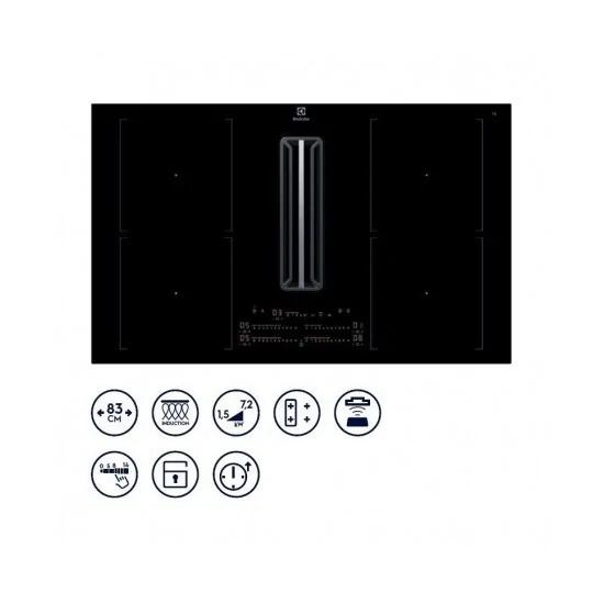 "Cappa integrata nel piano cottura Electrolux KCC84453CK"