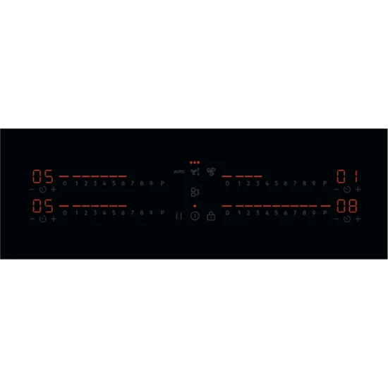 "Comandi slider touch del piano a induzione Electrolux KCC83443CK"