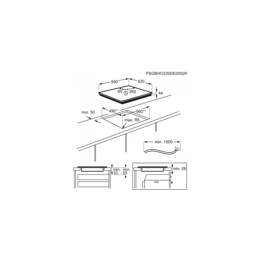 "Tecnologia SenseBoil® del piano a induzione Electrolux EIS62453"