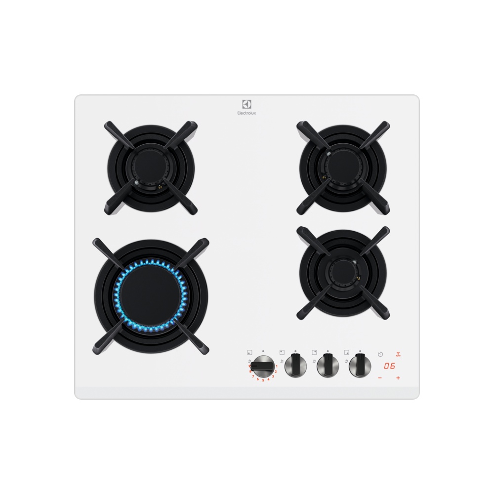 "Piano cottura a gas su vetro Electrolux KGG643753"