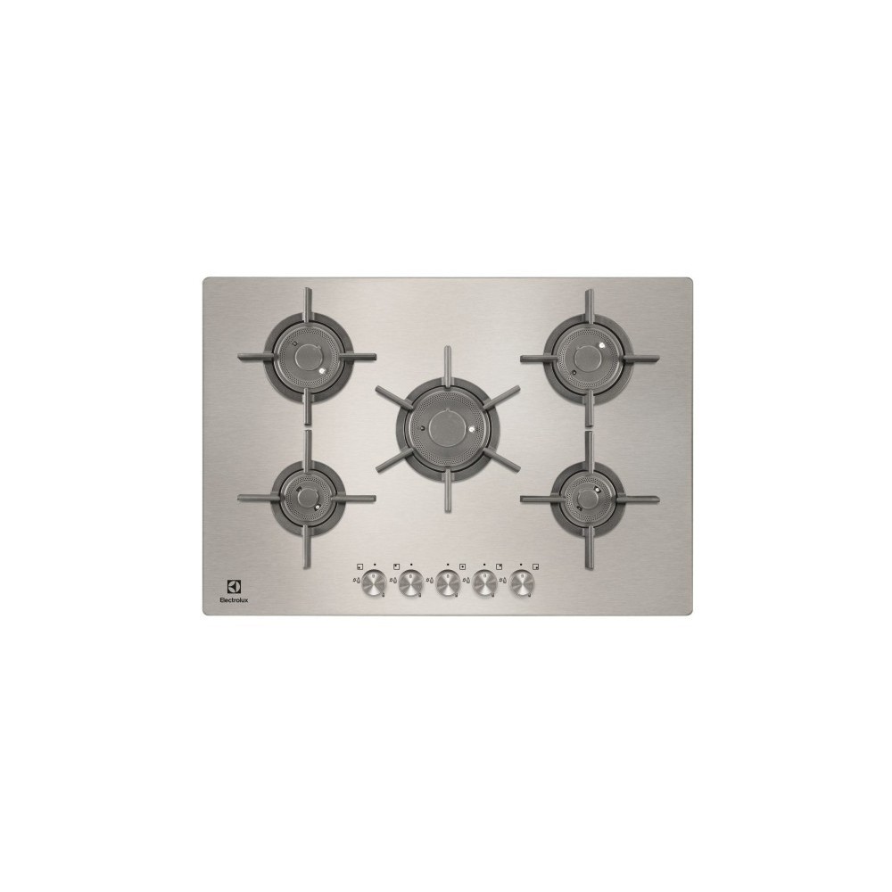 "Piano cottura a gas Electrolux PQF750UOX con fiamma verticale"