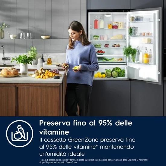 "Frigorifero Electrolux KNR7TE75T da 75 cm con temperature stabili"