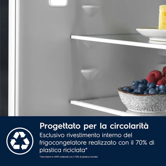 "Frigorifero Electrolux KNR7TE75T da 75 cm con temperature stabili"