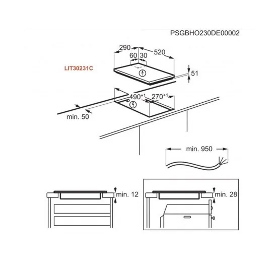 Electrolux LIT30231C Piano Cottura Induction Domino 30cm |MISUMI