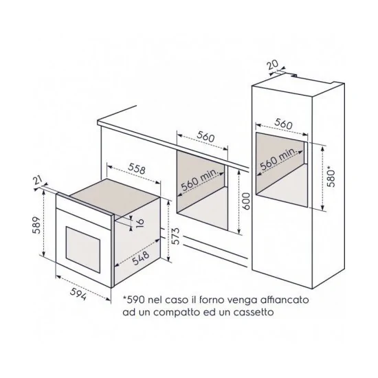 Electrolux F13GX Horno de gas Duegstore.com