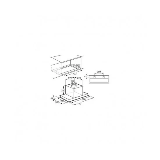 Electrolux LFG719X Cappa Incasso 80cm Hob2Hood | Duegstore.com