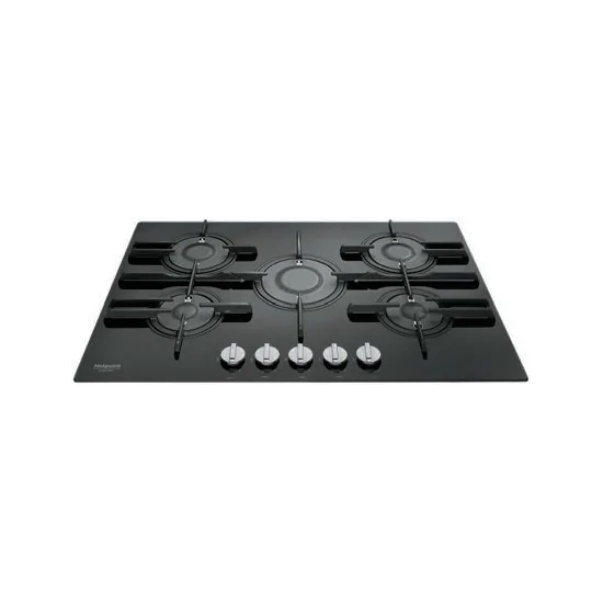 Hotpoint Ariston FTGHG 751 D/HA(BK) ← Gas Cooking Plan Direct Flame Duegstore.com