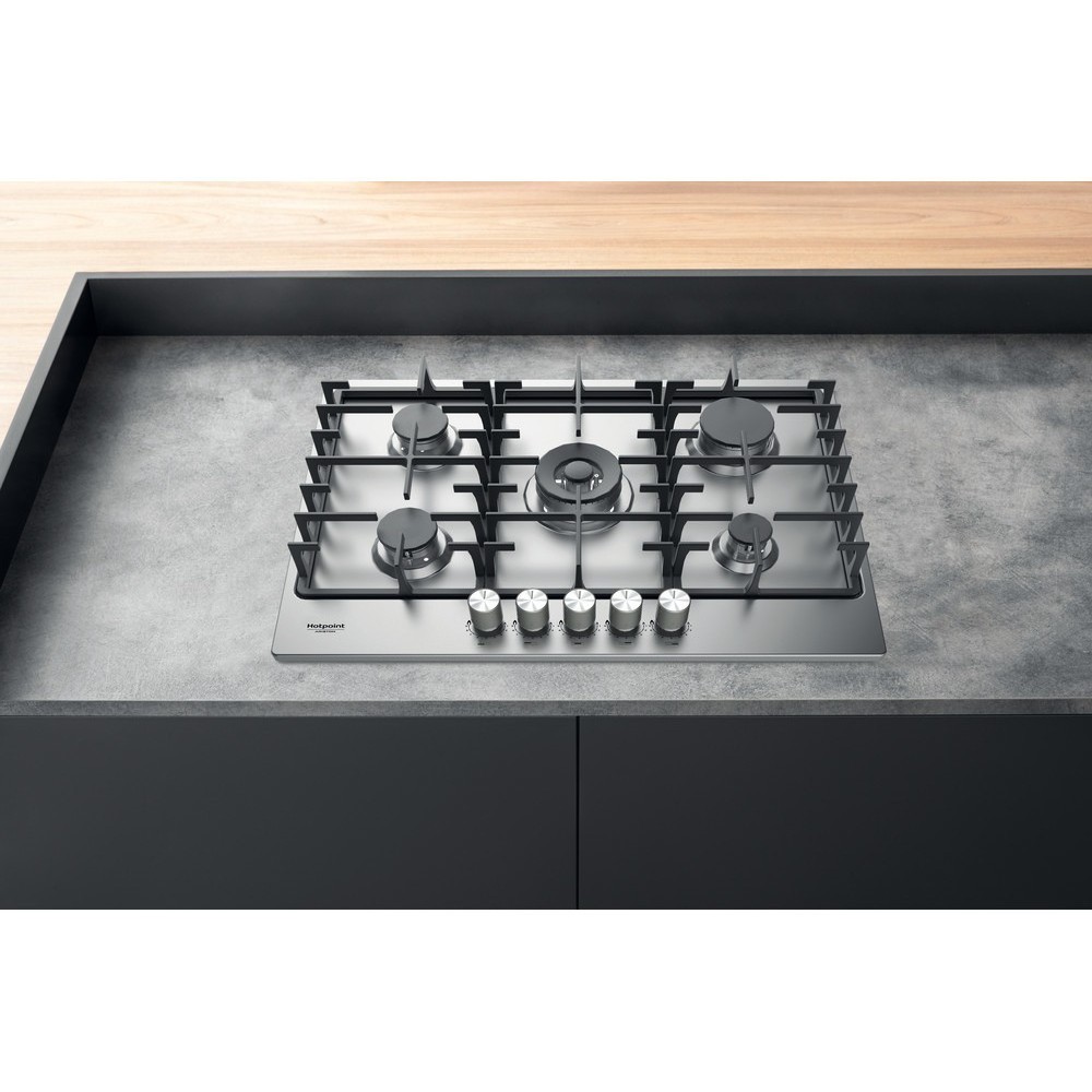 Горячая точка Ariston PPH 75G DF/IX Piano Cooking Меню Flame Control 75cm Inox Duegstore.com