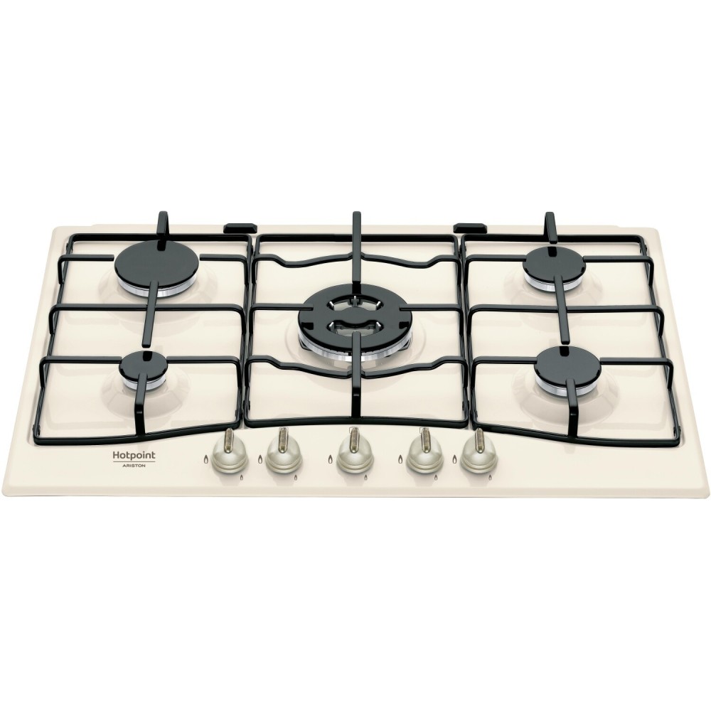 热点 Ariston PCN 750 T(OW) R/HA | Piano Cottura 75cm 5 Fuochi Gas Cream | Duegstore.com