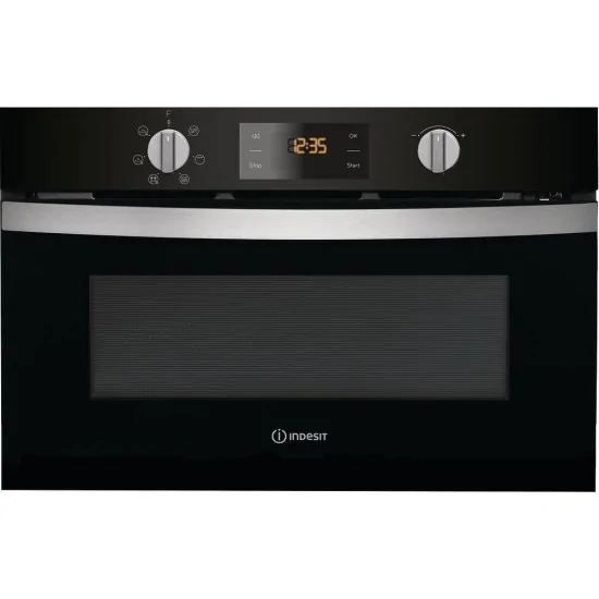 Microwave with Grill Indesit MWI 4343 BL 25L Black | Duegstore Offers