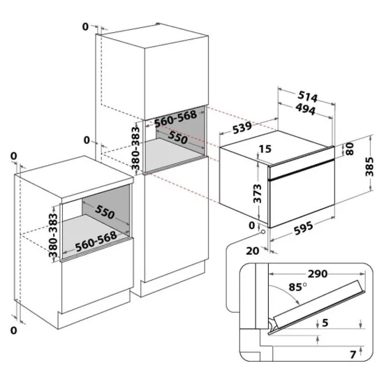 Microonde con Grill Indesit MWI 4343 BL 25L Nero | Offerte Duegstore