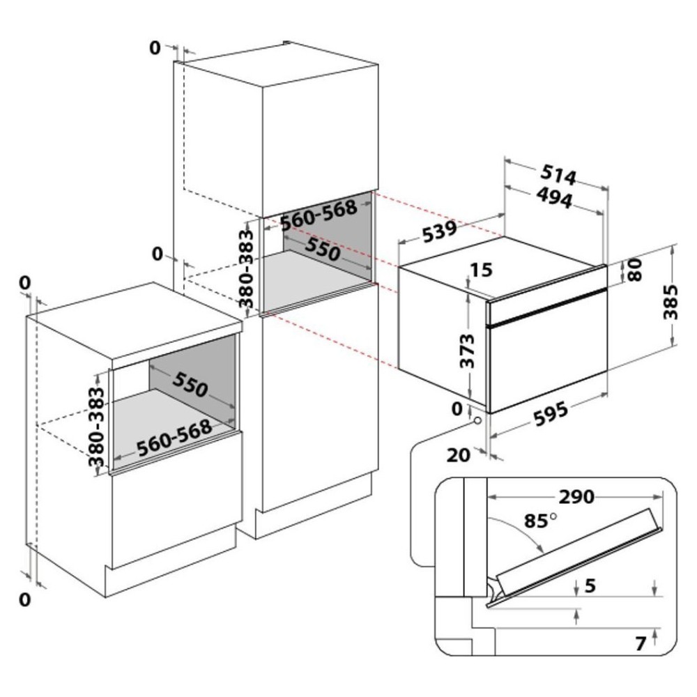 Grill Indesit MWI 4343 BL 25L Black QQ Duegstore 供货公司的微波