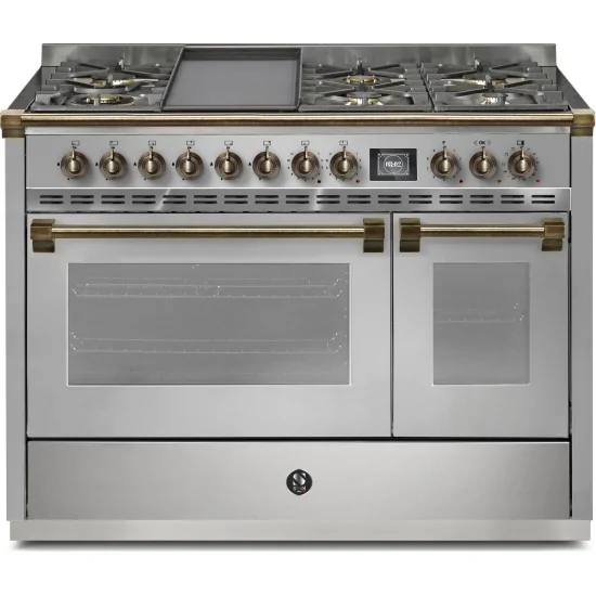 Steel Cucine ASCOT 120 | Professional Kitchen with Double Oven | Duegstore