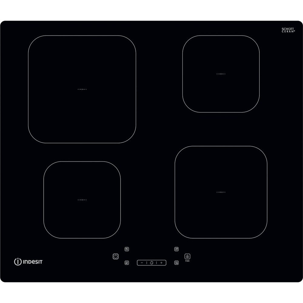 Induktionsplan Indesit IS 83Q60 NE 60cm 4 Zone Schwarz | Duegstore Angebote
