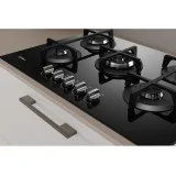 燃气灶 Indesit ING 72T/BK 75厘米 5头 玻璃 | Offres Duegstore